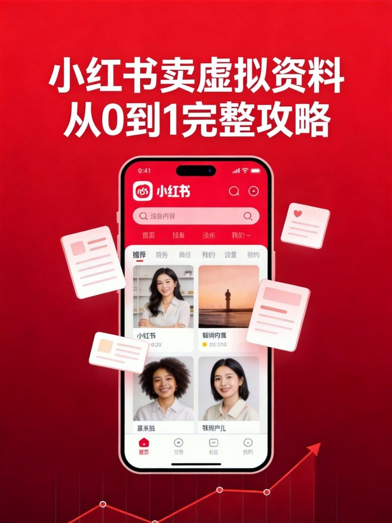 小红书卖虚拟资料从0到1完整攻略（2026最新版）